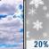 Mostly Cloudy then Slight Chance Snow