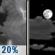 Isolated T-storms then Partly Cloudy