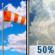 Breezy. Mostly Sunny then Chance T-storms